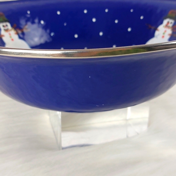 Golden Rabbit Snowman Bowl - Picture 3 of 7